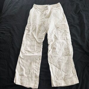 Princess Polly Cream Cargo Pants